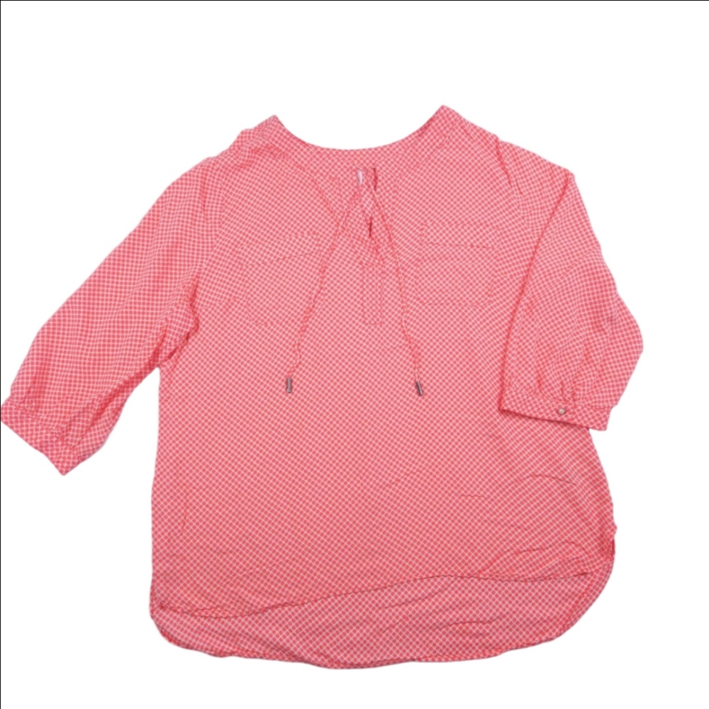 STYLUS Coral Blouse with Drawstring Detail Size XXL